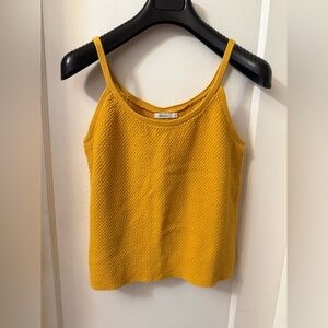 Reitmans Mustard Yellow Textured Knit Camisole